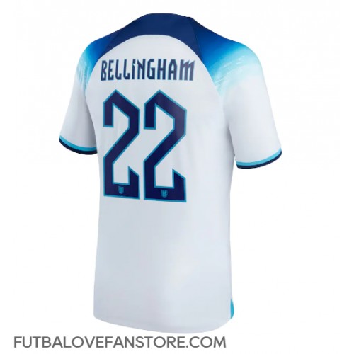 Anglicko Jude Bellingham #22 Domáci futbalový dres MS 2022 Krátky Rukáv